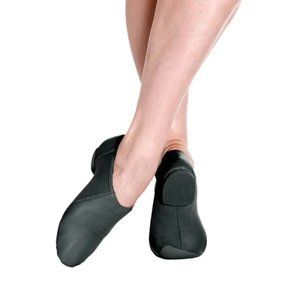 So Danca jazz shoe slip on leather black women large sizes 11.5 12 12.5 13 13.5